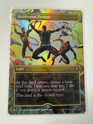 Multiiversal Passage (Borderless) (FOIL)   Spiderman   Magic The Gathering (mtg)