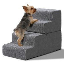 Foam Pet Stairs 4-5 Step for Bed, Couch, Car, Detachable Portable for In/Outdoor