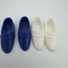 Vintage *Barbie* For Ken: Hong Kong White & Blue Loafers Dress Shoes Classic