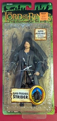 Fellowship Of The Ring Super Poseable Strider Toy Biz 2003 NEW NIB LOTR Lord
