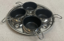 Stainless Steel insert with 4 Teflon Egg Poac...