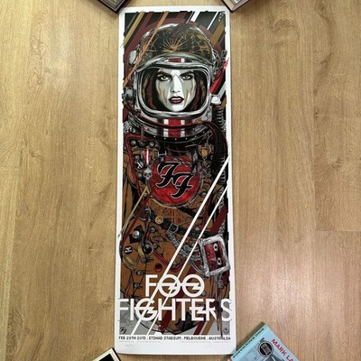 Foo Fighters 2015 Original Concert Poster Melbourne Australia Etihad Stadium S/N