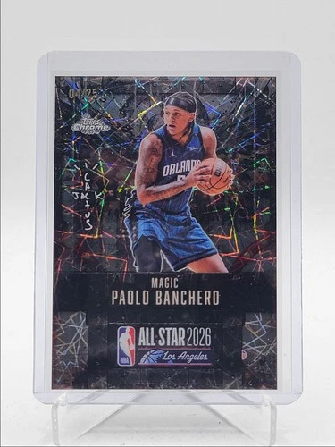 PAOLO BANCHERO 2025-26 TOPPS CHROME CACTUS JACK X NBA ASG LASER /25 Q5692
