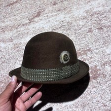 Vintage 1970s Stratton Fifth Avenue Brown Wool Fedora Hat USA Made Size: 7 1/8