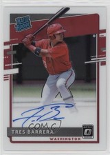 2020 Panini Donruss Optic Rated Rookie Signatures Tres Barrera #RRS-TB Auto 10ou