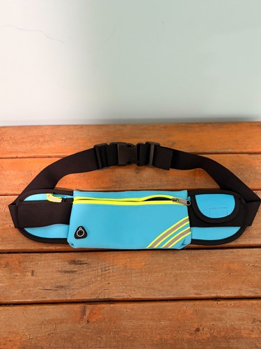 Reflective Lightweight Running Belt Fanny Pack Slim Multi Pocket Adjustable