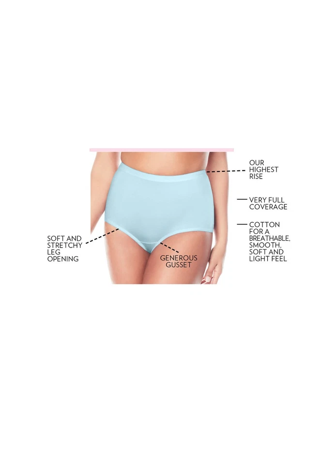 Paquete de 5 calzoncillos de algodón talla grande Comfort Choice Foto 3 de 4