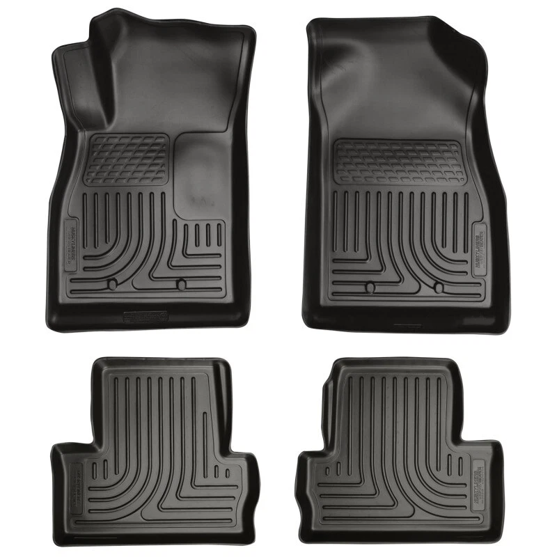 Combo de revestimientos de piso negros Husky Liners 98181 WeatherBeater para Chevrolet Volt Foto 2 de 4