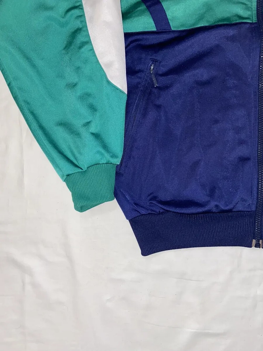 VINTAGE 90`S ADIDAS OLIMP ZIP JACKET BIG LOGO Y2K TECHNO