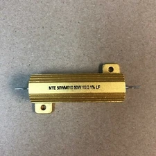50W 10 Ohm 1% Aluminum Housed Power Wirewound Chassis Mount Resistor