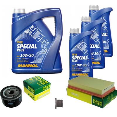 MANN Inspektionspaket 8 L MANNOL Special Plus 10W-30 für Renault Megane Scenic