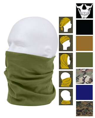 Multi-Use Neck Gaiter and Face Covering Tactical Wrap