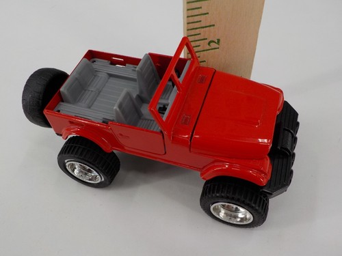 SUNNYSIDE INTL LTD 5" BIG WHEEL ROADER DIECAST PULLBACK RED JEEP TOY ANY OCCSION - Picture 3 of 11
