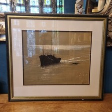 H.A.Proctor 1965 Original Kunstzeichnung (Kohle & Pastell) Alles gut