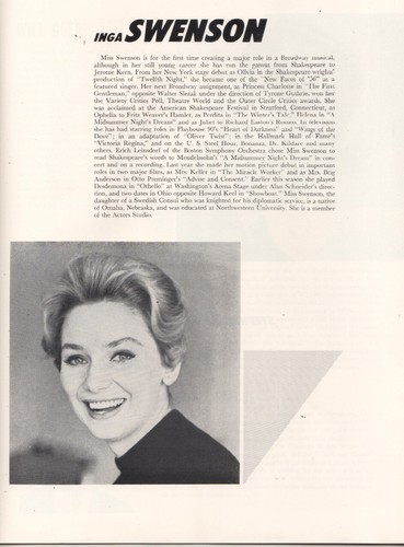 ""110 in the Shade"" Programa de recuerdos 1963 Lesley Ann Warren Inga Swenson PRUEBA" - Imagen 2 de 7
