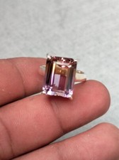 9,62 Ct Ametrin Jubiläums Solitär Ring 925 Aus Sterlingsilber