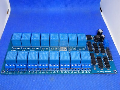 16-Relais Modul 12V mit Optokoppler Low-Level-Trigger mit Arduino  #GK4829