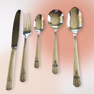 WM. A. Rogers Ltd Edition A1 Plus Everlasting 5 Piece Place Setting Vintage 1949