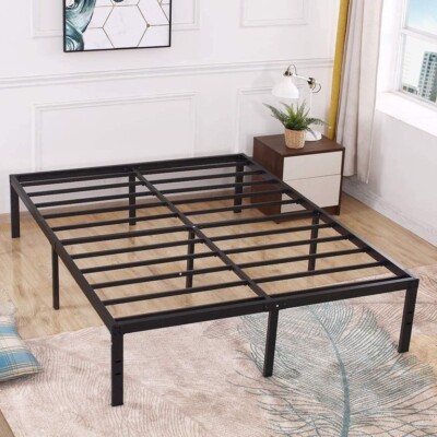 Tatago 16 inch Heavy Duty Queen Bed Frame with Storage, 3000 lbs Max Weight 