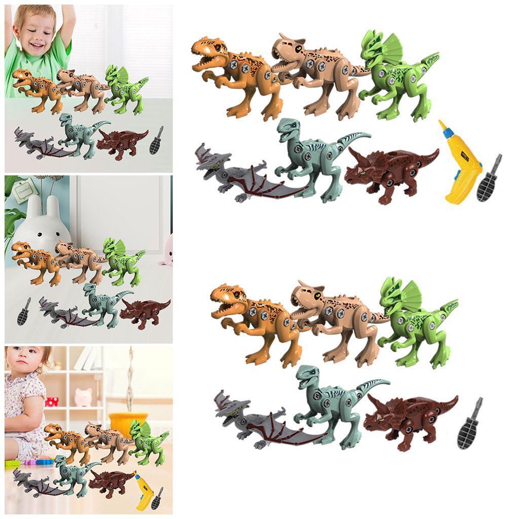 6x Dinosaur Toys 7 Year Old Boys, STEM Activities Dinosaur Building eBay