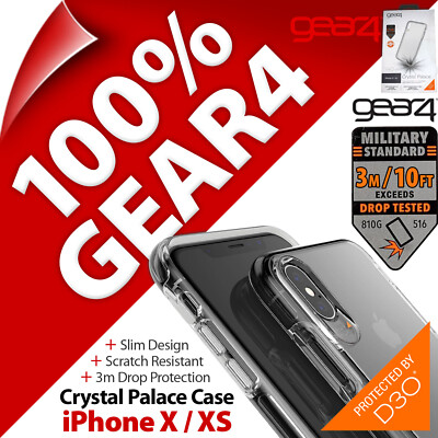 Gear4 Crystal Palace Advanced D3O Aufprallschutz Hülle für Apple iPhone X / XS