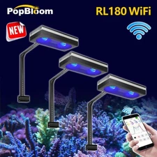 PopBloom RL180 WiFi Reef Light Aquarium LED Saltwater Aquarium Light 72in 180cm