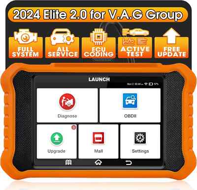 OBD2 Scanner,Bi-Directional Scan Tool, All Services, ECU Coding