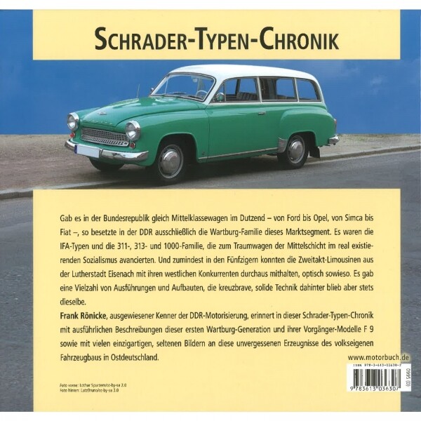 Thumbnail - Wartburg 311 313 1000 Typenkompass Katalog Verzeichnis