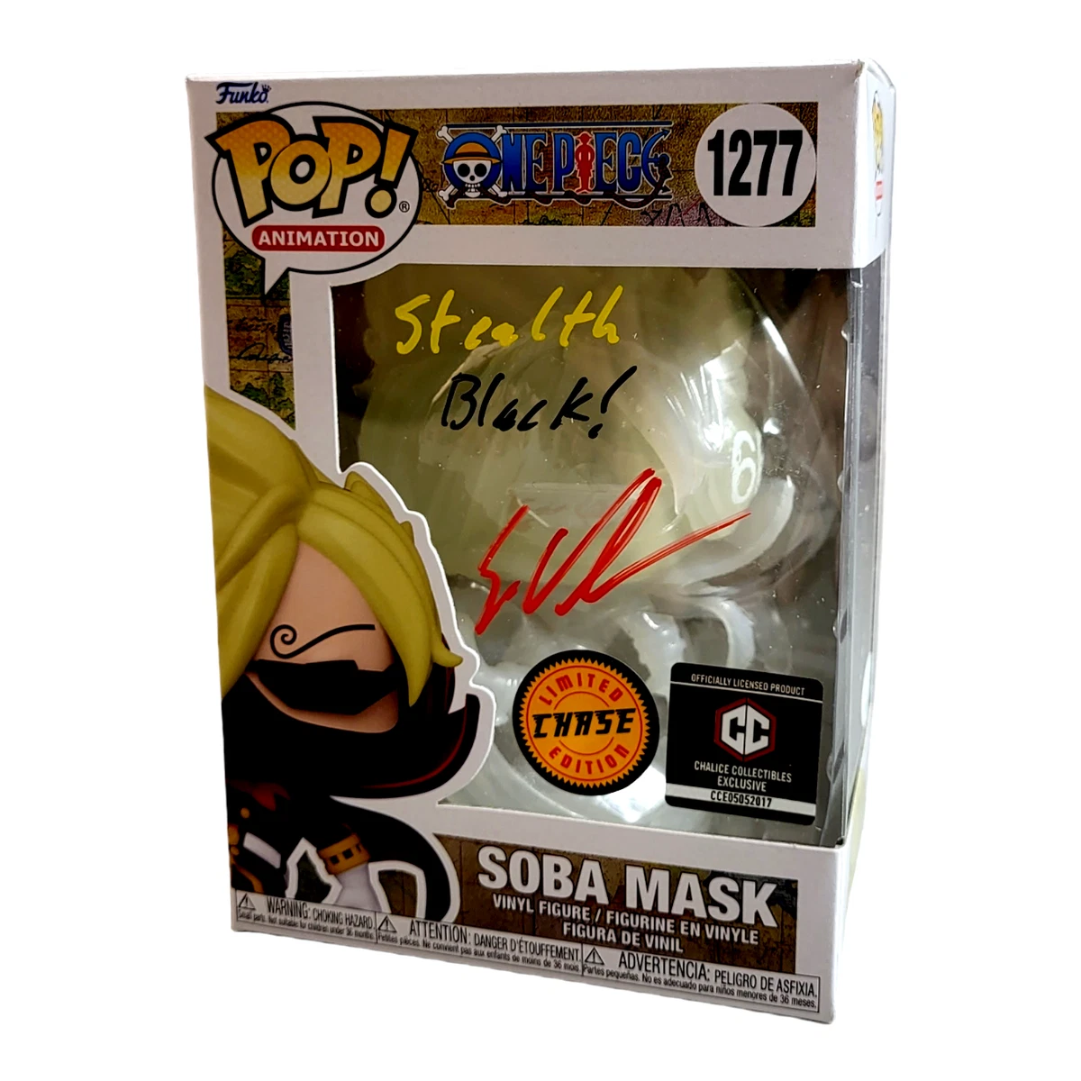 Soba Mask Signed Chase Funko Vinsmoke Sanji One Piece Eric Vale Anime JSA  COA 30 | eBay
