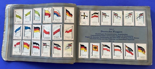 Sammelbilderalbum Wer nennt die Länder kennt die Fahnen 1929 Massary Zigaretten - Bild 3 von 10