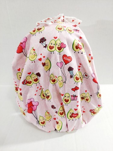 Scrub Cap, Bouffant Cap, Surgery Hat, Surgical Cap, Reversible, Avocados - Picture 2 of 10
