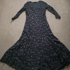 Black Sparkly Evening Dress, Christmas Party Season Size 10