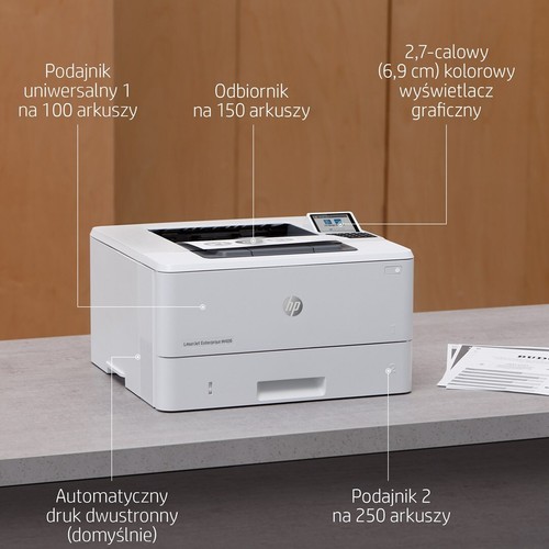 193905205998 HP LaserJet Enterprise M406dn, Black and white, Printer for Busines - Picture 9 of 12