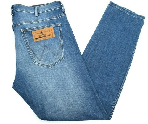 Wrangler jeans mens Larston tapered stretch slim fit 'De Lite' SECONDS WA203 - Picture 4 of 12