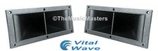 Pair 5 x 11 inch Flush Mount Dual Super Horn TWEETER Speakers Car Home Pro Audio