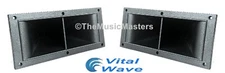 Pair 5 x 11 inch Flush Mount Dual Super Horn TWEETER Speakers Car Home Pro Audio