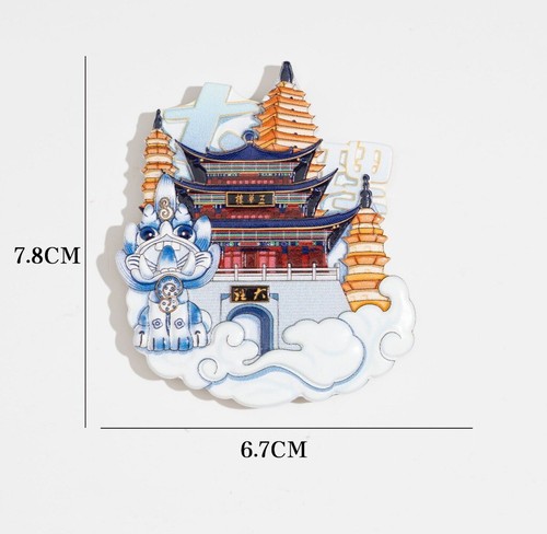 Chinese City Travel Fridge Magnets Souvenirs Refrigerator Stickers Home Decor - Picture 28 of 89