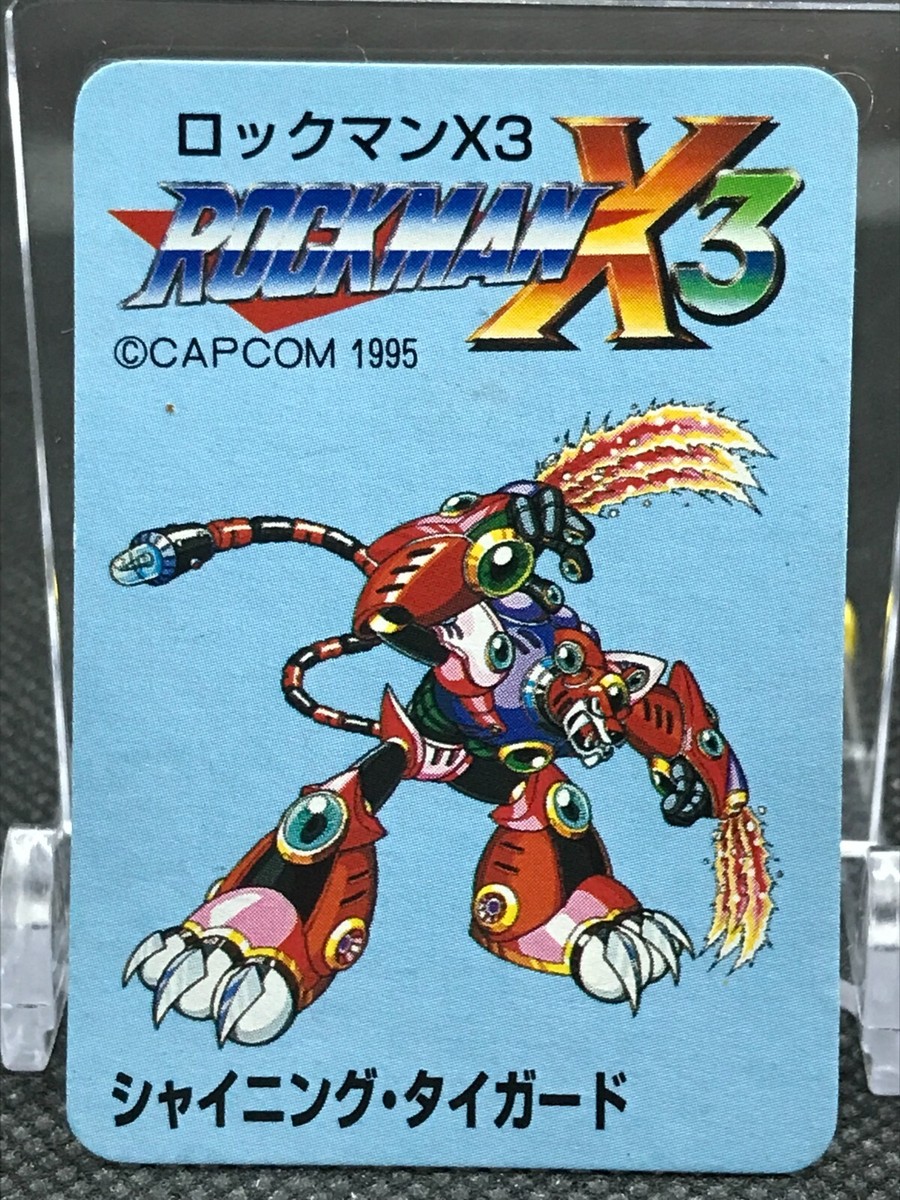 三美神 Shining Tigerd MEGA MAN X3 MINI CARD TCG CAPCOM BANDAI 1996