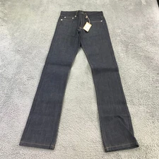 A.P.C New Cure H Jean Tres Etroit Mens 27x33 Button Fly Raw Dark Denim asdas
