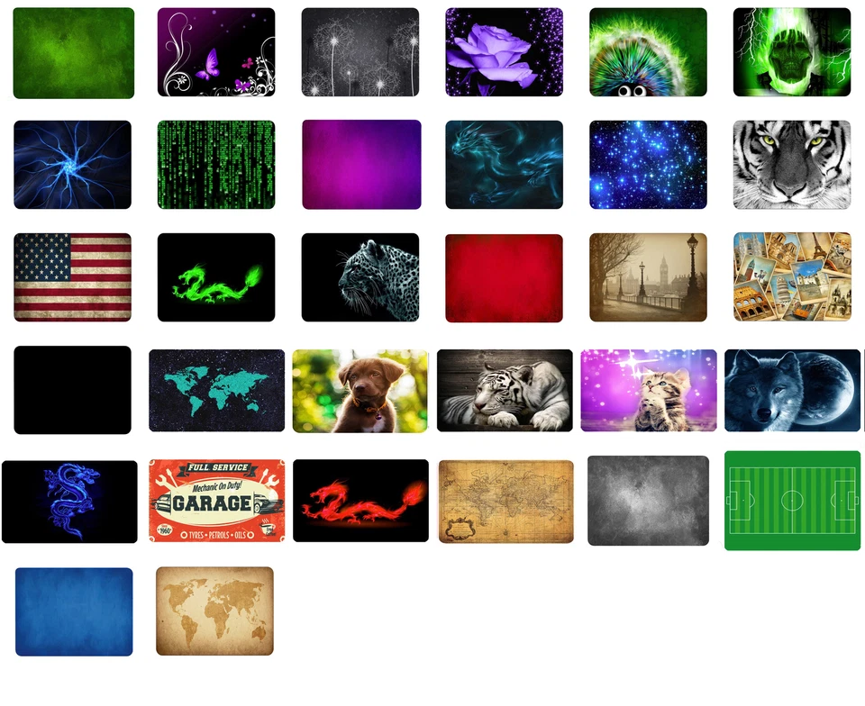 Silmo Mauspad 24x20 36x25 cm Mousepad Gaming Office Büro Bild rutschfest Motiv