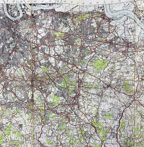 1946. LONDON S.E. Ordnance Survey MAP. 1 MILE - 1 INCH. SHEET 171. On Paper. - Imagen 3 de 4