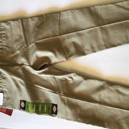 Dickies Girl’s Flat Front Pant Khaki Uniform - Picture 2 of 5