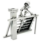 Handmade Roof Tiler Figurine Gift for Construction Workers Art Lovers DIY Enthus