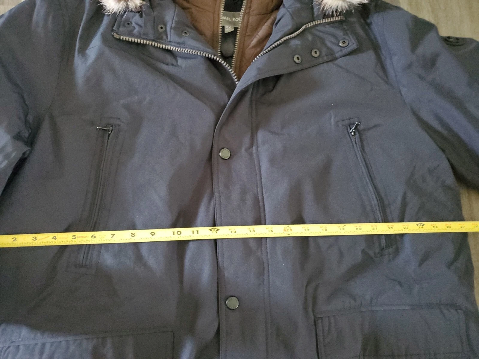 Giacca parka parka con cappuccio Michael Kors MMK791896 da uomo Xxl blu navy