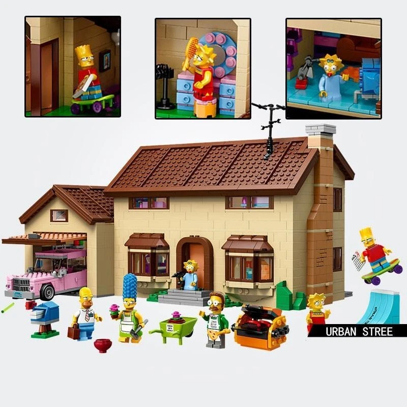 MOC 2523pcs The Simpsons House Building Block Bricks Set New & Sealed  - Image 2 of 4