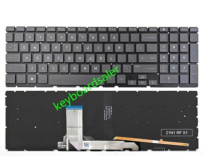 gray US Backlit Keyboard For HP Victus 15-FA 15-FB TPN-Q278 TPN