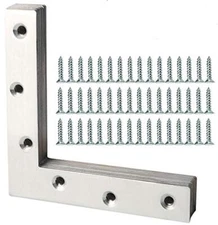 L Flat Brackets,Corner Bracket Corner Brace Mending Plate Repair 120mm x 120mm S