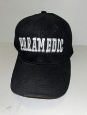 FIRST RESPONDER / PARAMEDIC BLACK HAT - ADJUSTABLE STRAP / ONE SIZE FITS ALL