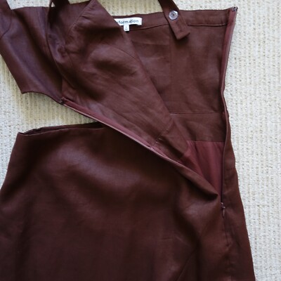 Reformation Satori Linen Midi Dress Size 4 | eBay