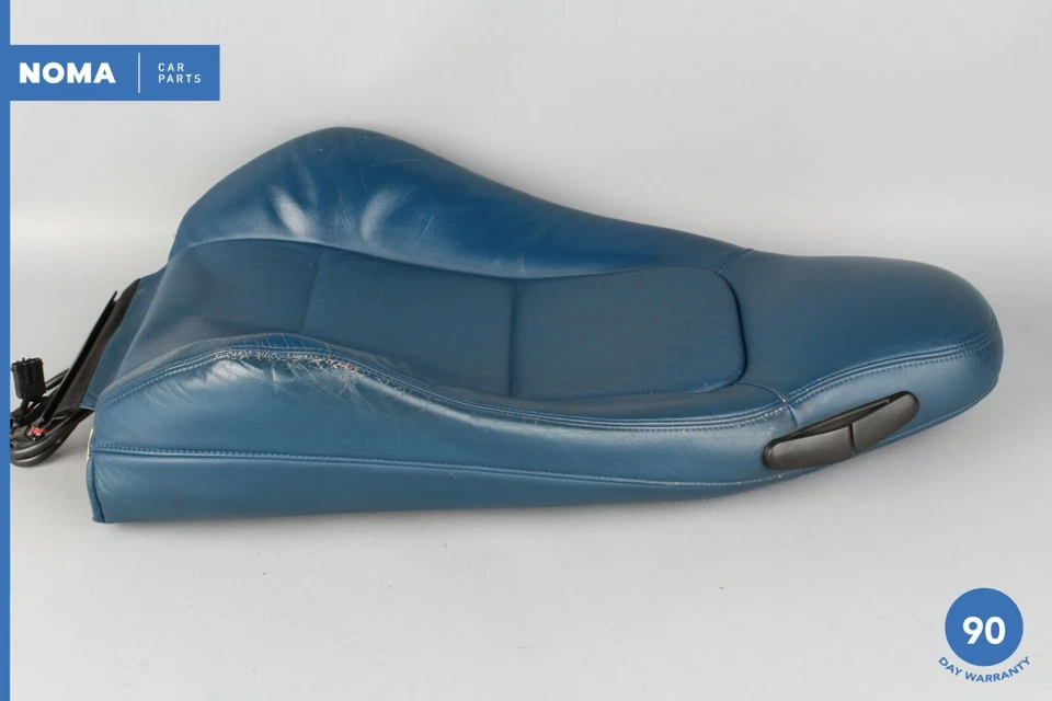 99-02 宝马 Z3 E36 Roadster 左前运动座椅靠垫皮革蓝色原始设备制造商 — 第 4/4 张图片